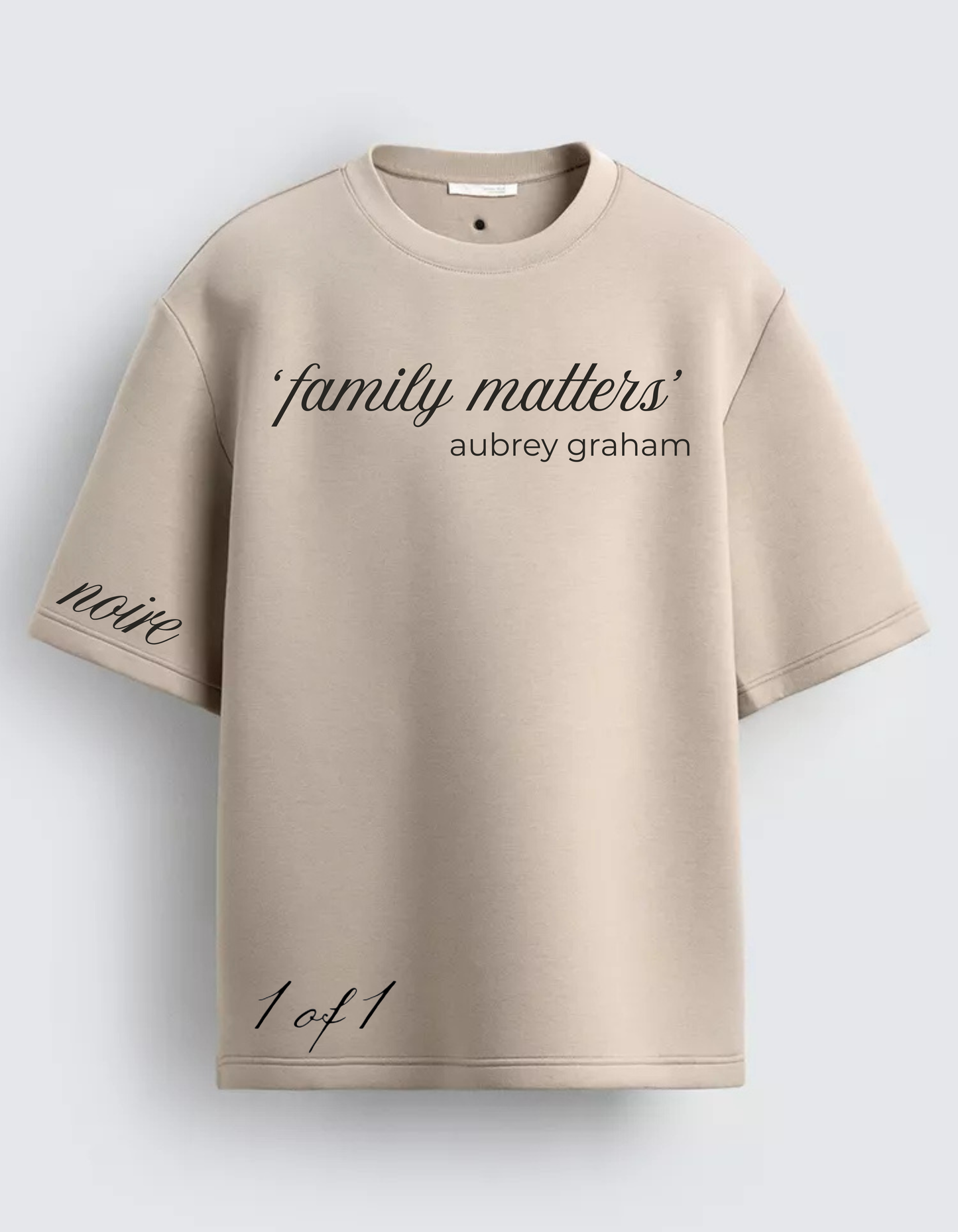 Family Matters By Noire Heavy Ribbed T - Shirt
