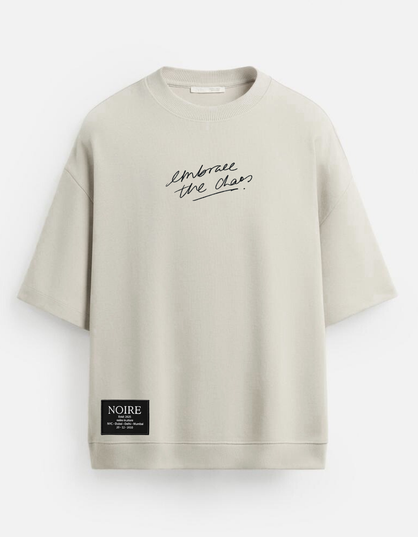 Chaos And A Quote Ribbed T-Shirt