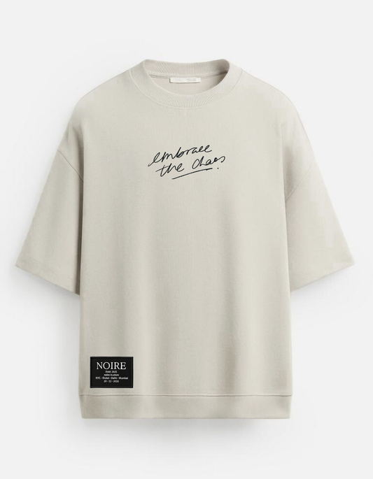 Chaos And A Quote Ribbed T-Shirt