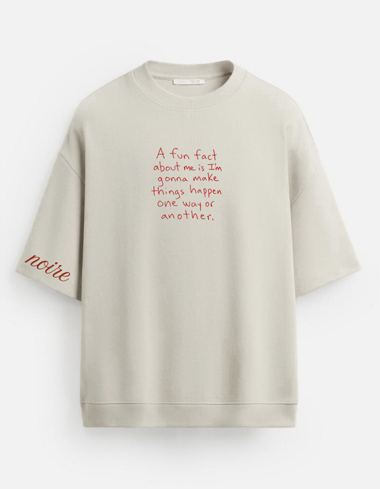 Two Quotes In Red Heavyweight T-Shirt