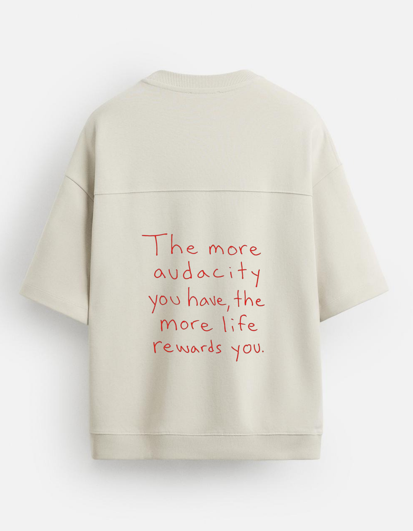 Two Quotes In Red Heavyweight T-Shirt