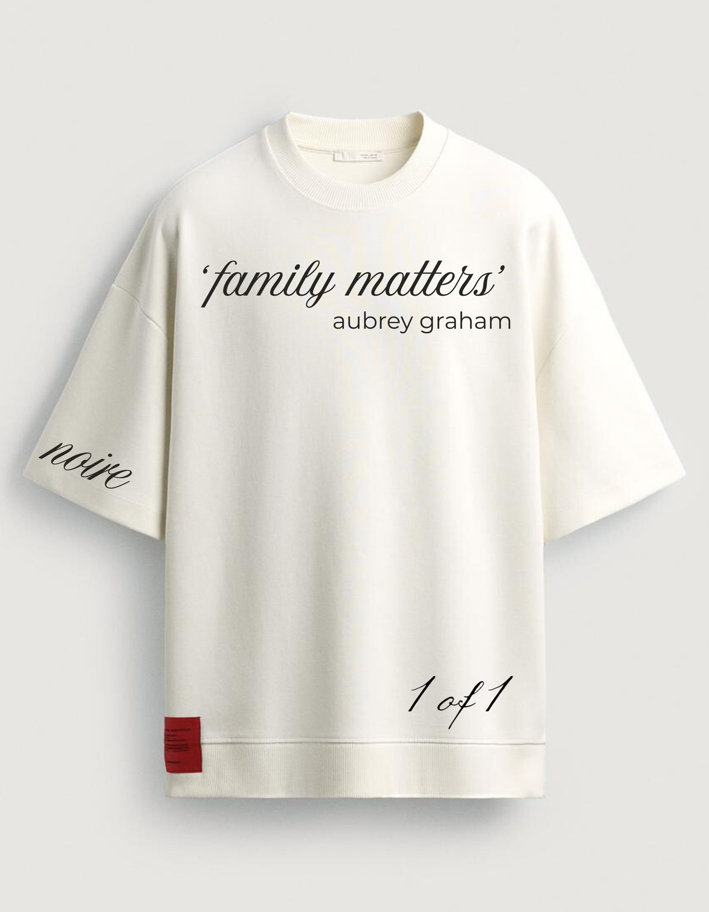 Family Matters By Noire Heavy Ribbed T - Shirt